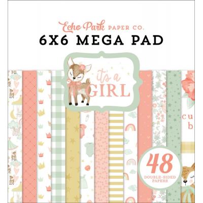 Echo Park It's A Girl Designpapier - Cardmakers Mega Pad